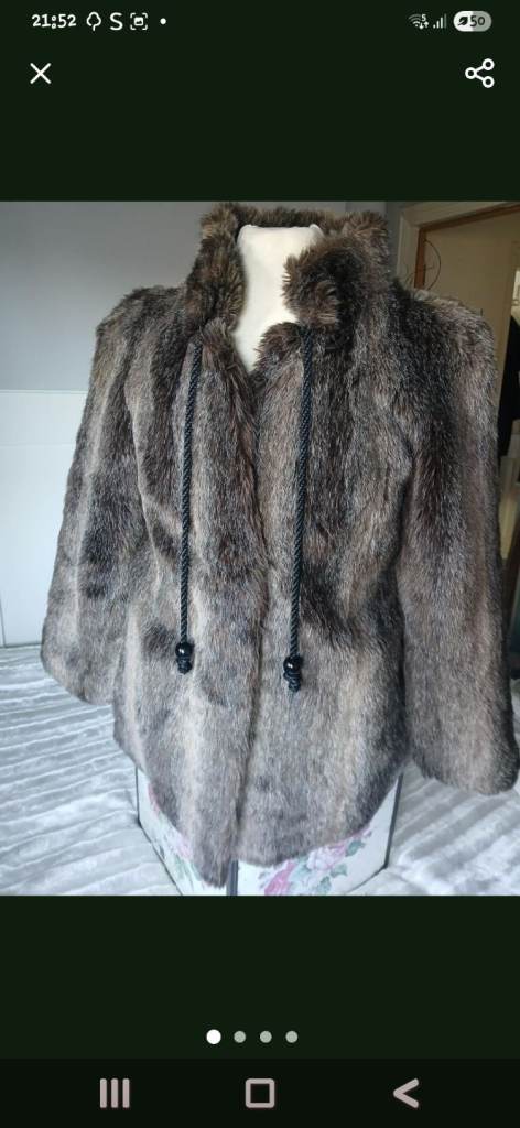 Designer Faux Fur Coat