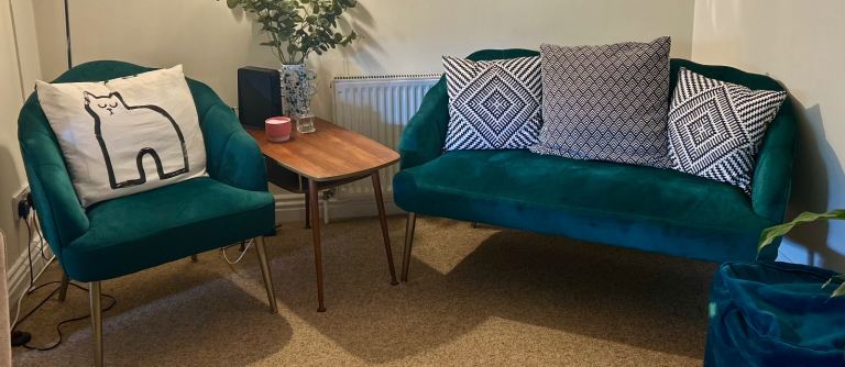 Green chair and sofa *PENDING*