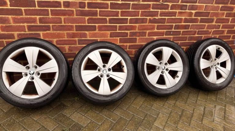 Skoda Superb mk3 17 inch alloy wheels, 2016, 2017, 2018, 2019, 2020 x4 Octavia.