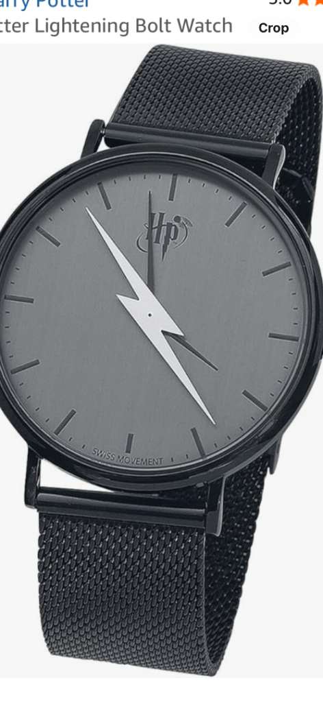 Harry Potter lightening bolt watch