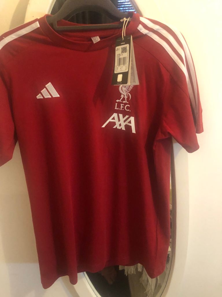 Adidas LFC DNA Tee Football Shirt – Red, New with Tags