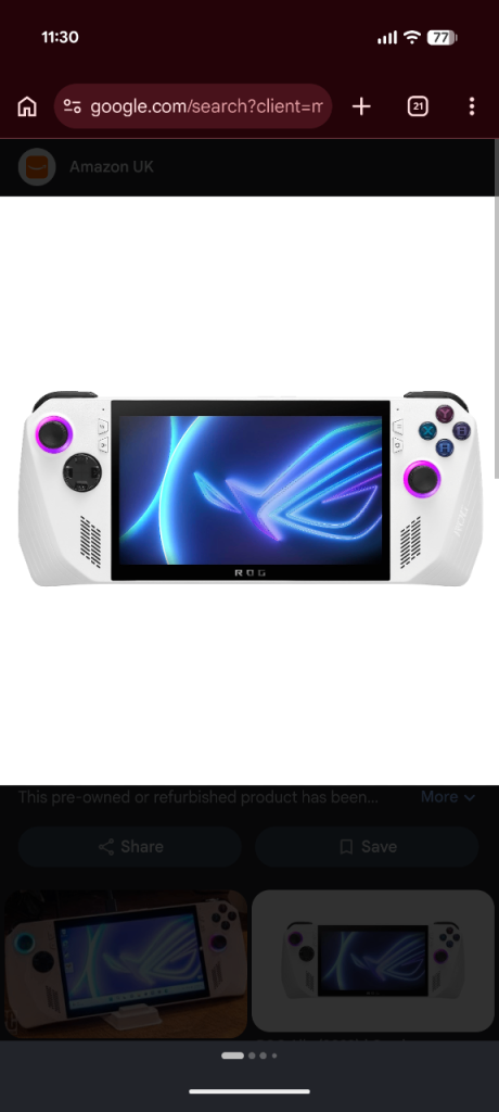 Rog ally z1extreme 512gb