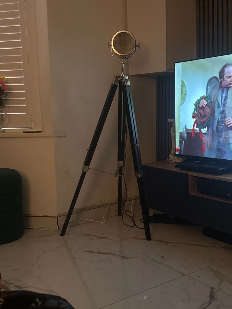 Vintage Tripod Floor Lamp - Good Condition