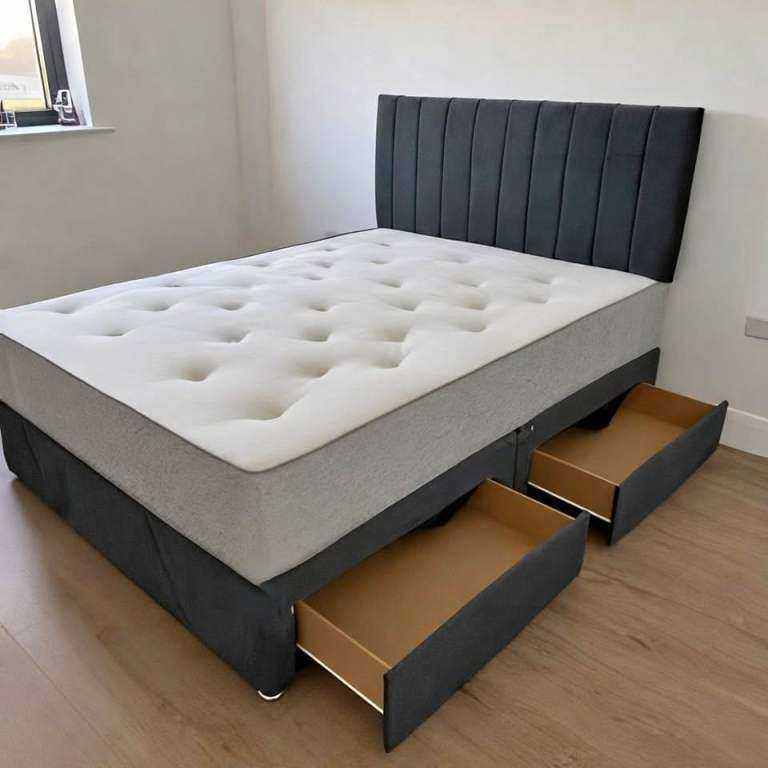 BRAND NEW Double Divan Bed Base with Mattress Brand New Same Day Delivery Order Now Cash On Delivery