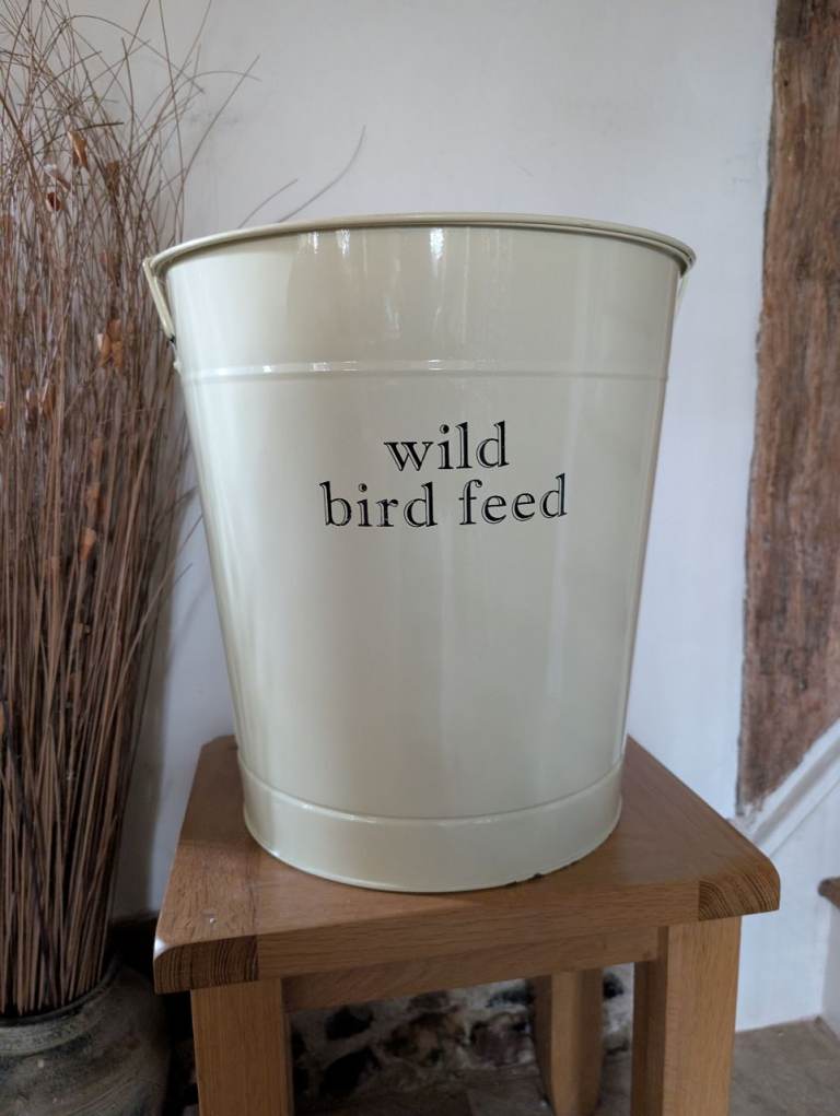 Metal Wild Bird Seed Storage Container 