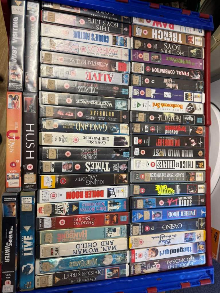 Wanted VHS / Betamax / V2000 ex rental video tapes / video shop bits and bobs etc