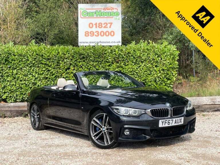 2017 67 BMW 4 SERIES 3.0 430D M SPORT CONVERTIBLE 2DR DIESEL AUTO