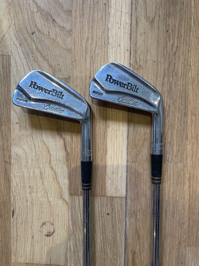 PowerBilt Citation 3 & 4 Iron Set - Good Condition Silver Clubs