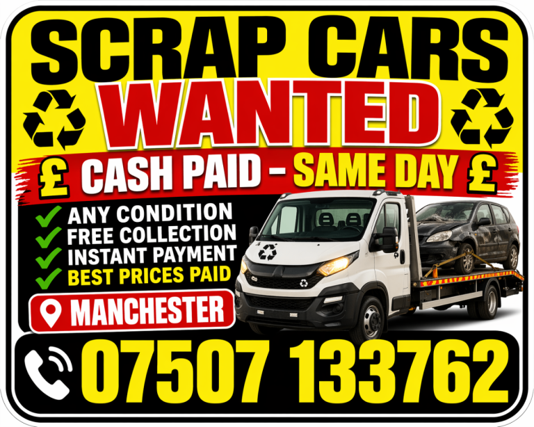 Scrap my car Manchester wanted any conditions 