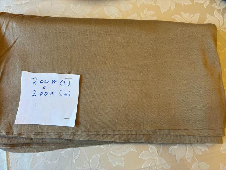 Large Beige Fabric- 2m x 2m
