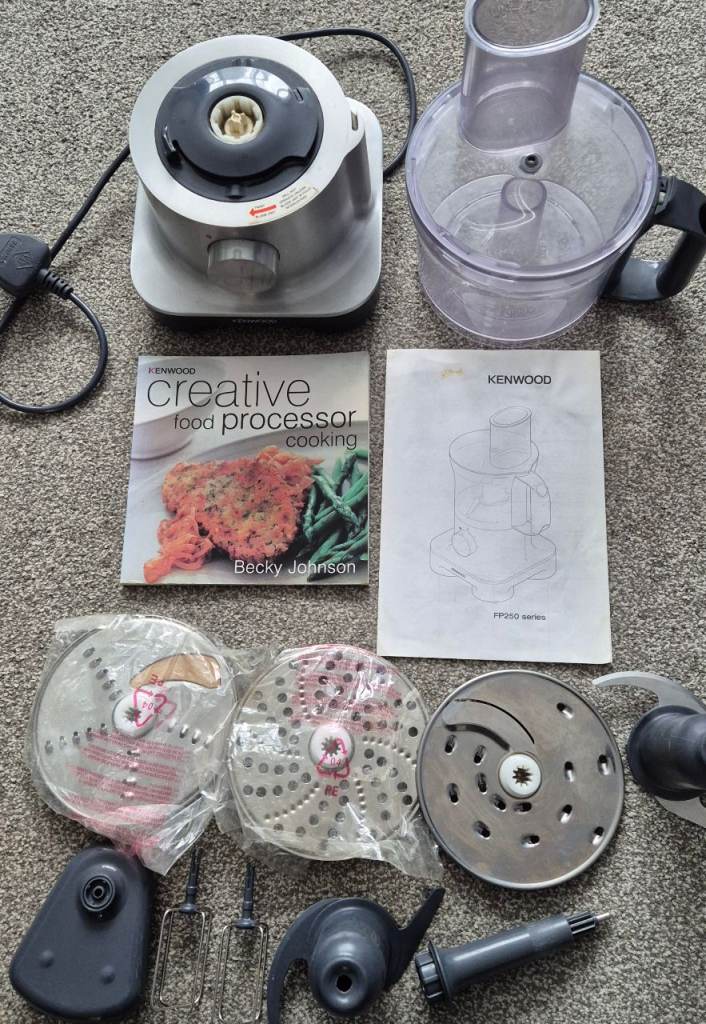 Kenwood Food Processor with Attachments Instructions & Book