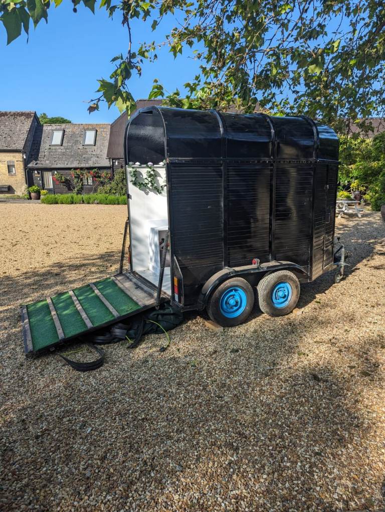 horse trailer/ photo booth