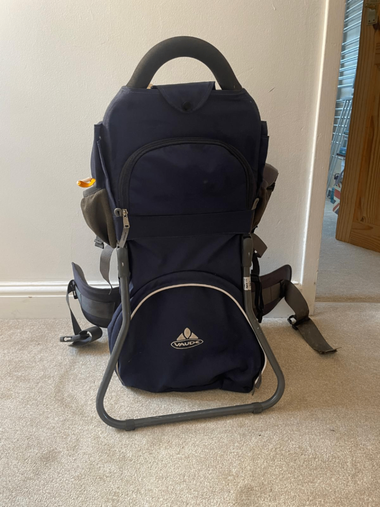 Vaude Child Carrier Backpack – Blue, Good Condition (2 available)