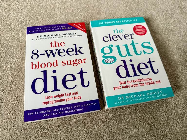 The 8-Week Blood Sugar Diet + The Clever Guts Diet Books - Dr Michael Mossley