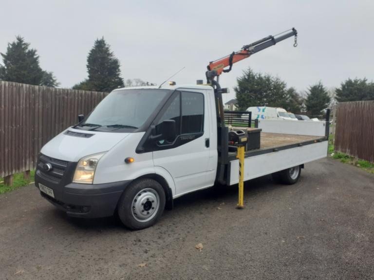 2012 Ford Transit 350 TDCI DROPSIDE WITH PALFINGER CRANE EX NETWORK RAIL Dropside Diesel Manual