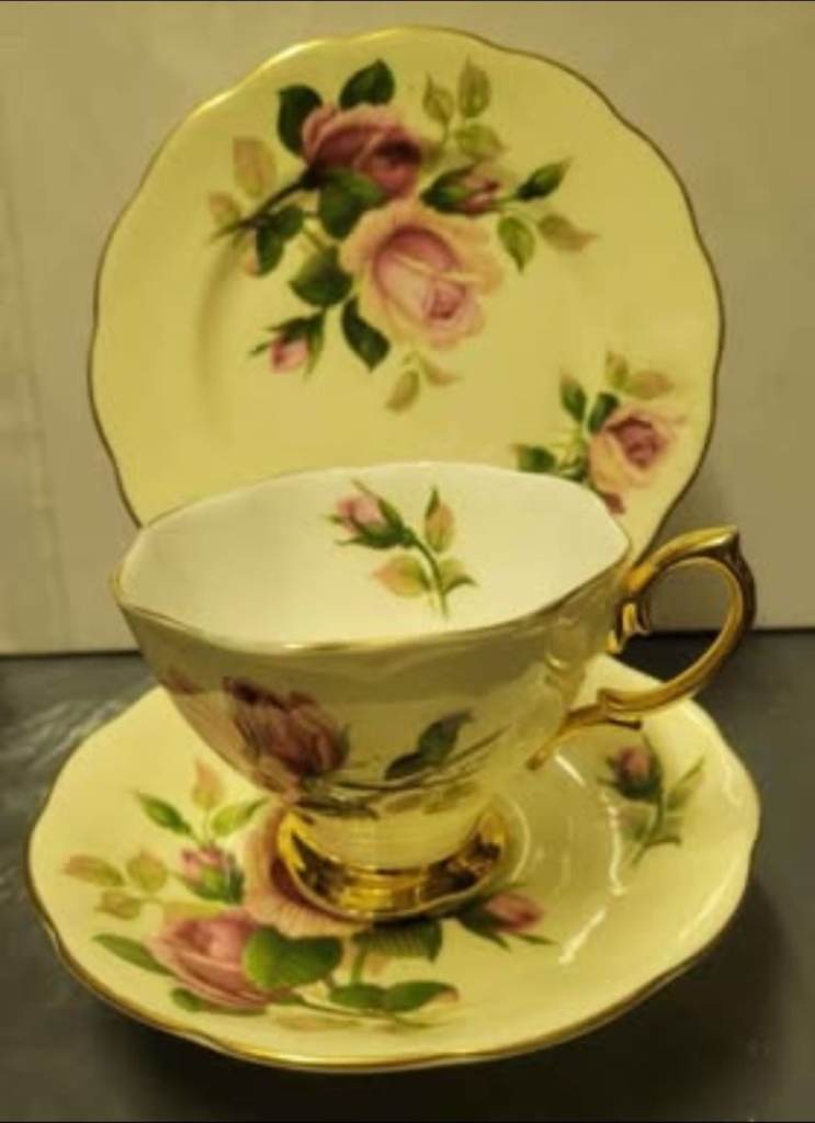 ROYAL ALBERT  ENGLISH BEAUTY PATTERN TRIO SET PERFECT CONDITION  (J)