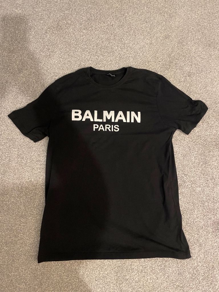 Balmain Paris black t shirt 