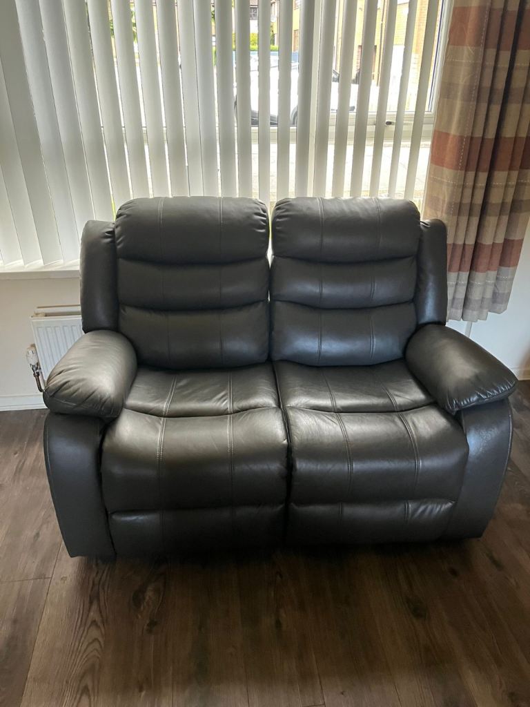  Grey Recliner Three & Two-Seater – Good Condition
