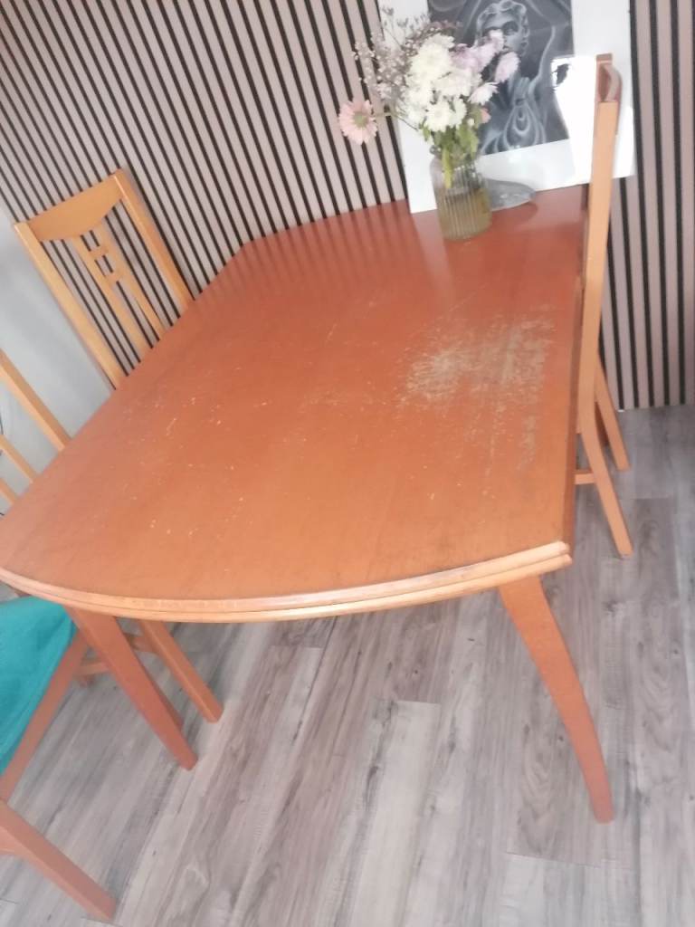 Table for 6to 10 person plus 6 chairs