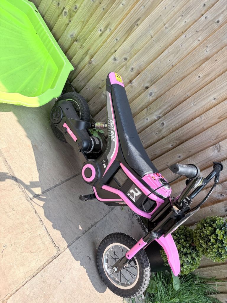 HOMCOM Electric Motorbike – Pink, Good Condition, 8-12 Years