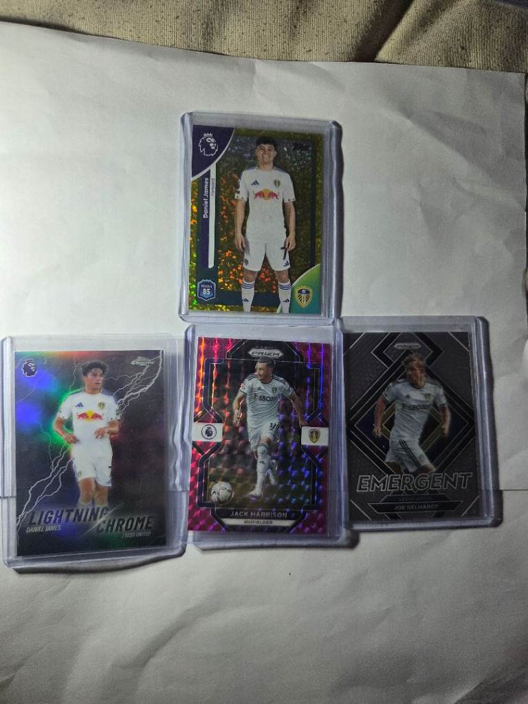 Leeds United Rare Card Bundle - Numbered Daniel James /299 & Lightning Chrome