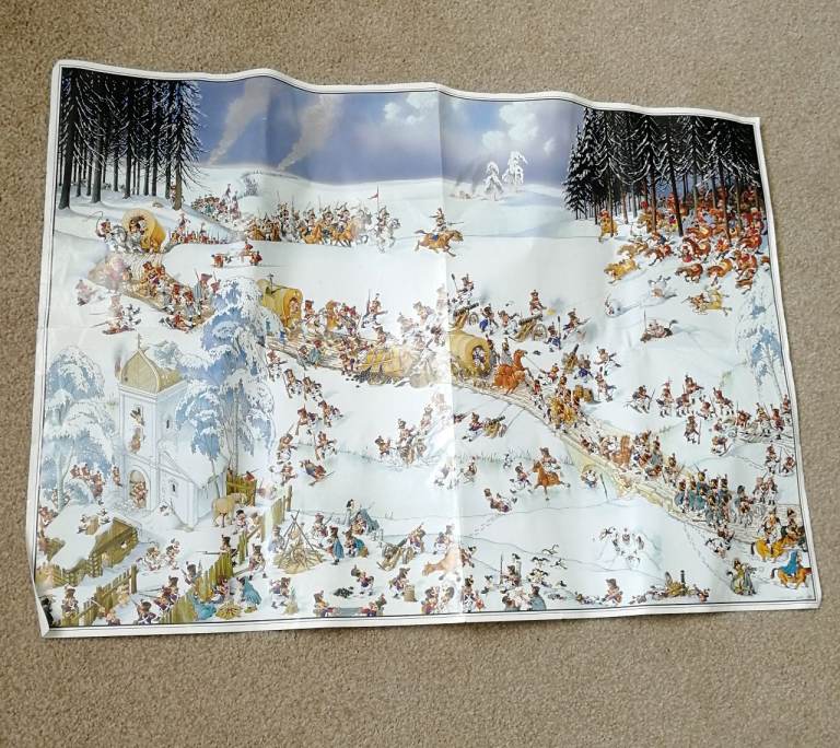 Heye Jigsaw Puzzle Napoleon's Winter Games 4000 Piece Puzzle Pieces Bag Unopened