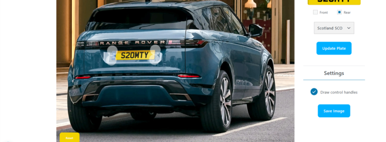 Private number plate
