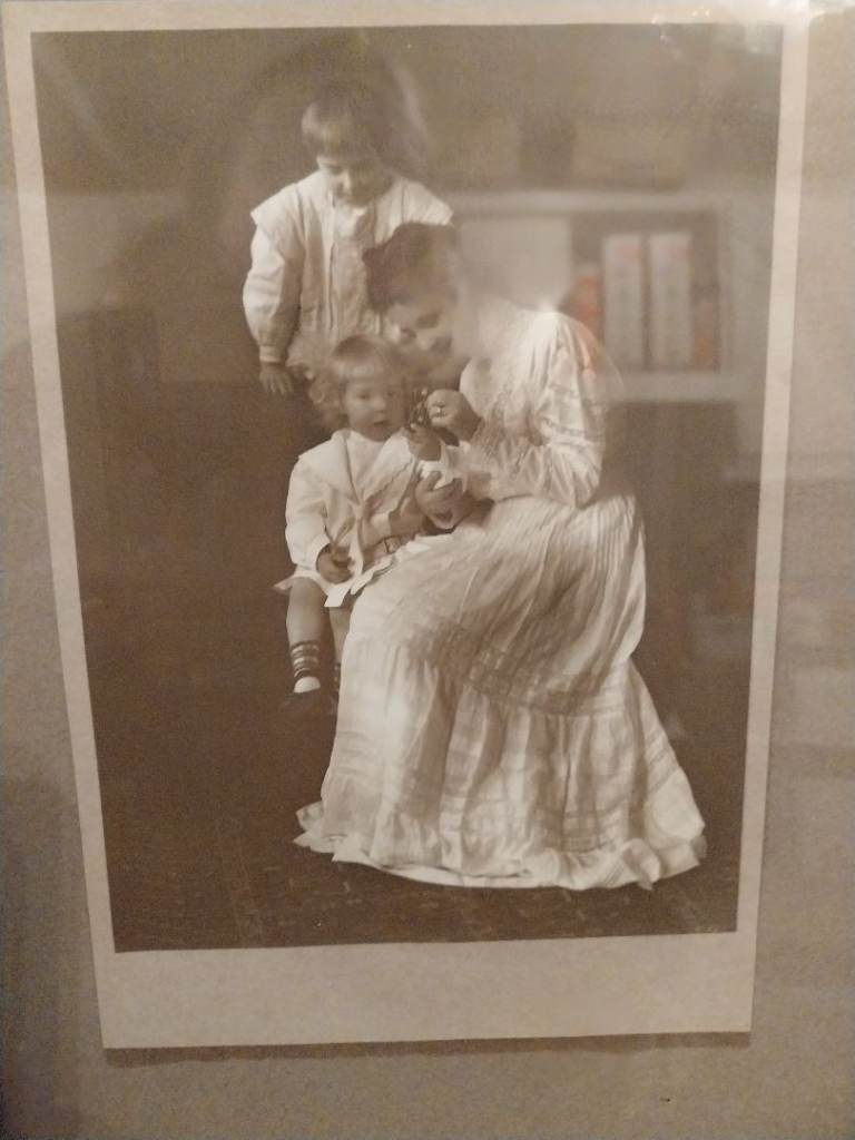 Antique photo in frame