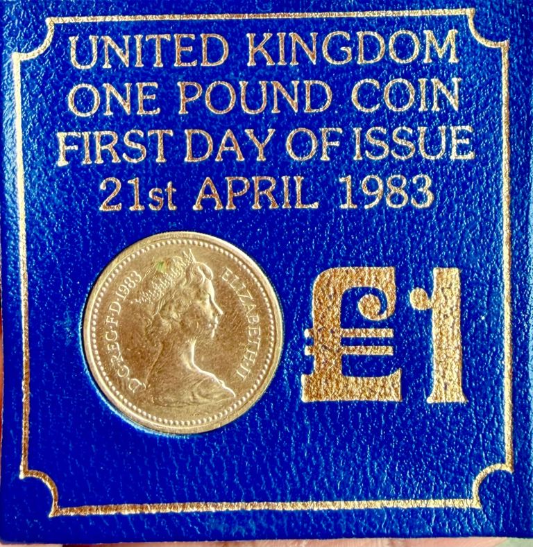 First day £1 coin Rare