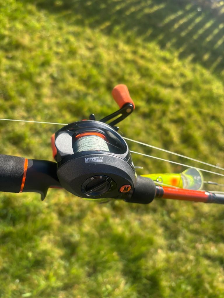 Pike rod, multiplier reel, Mitchel rod 