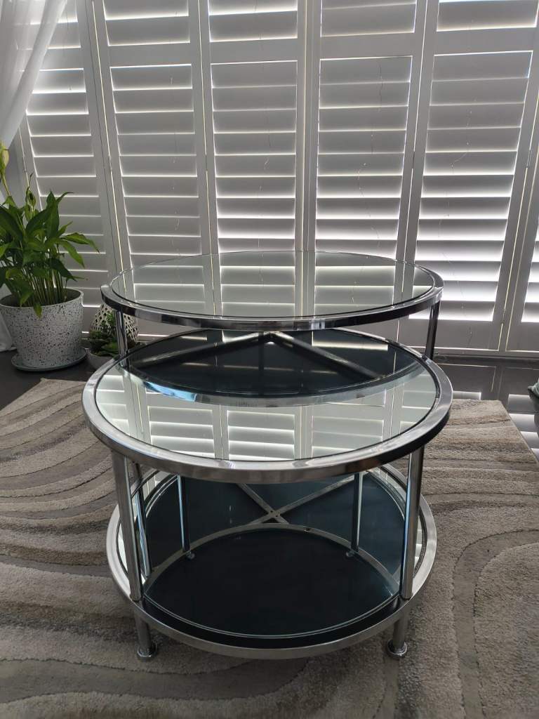 Set of Nesting glass coffee tables