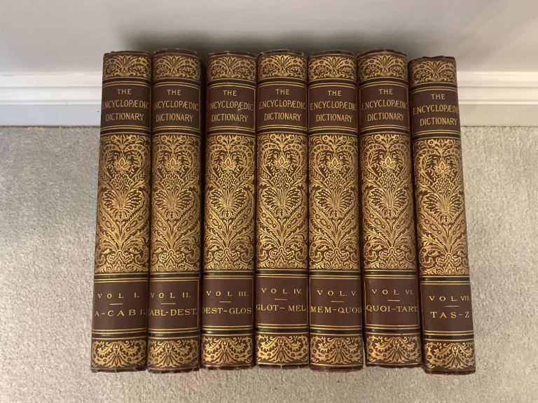 Antique Books 7 Volumes of The Encyclopaedic Dictionary 1897