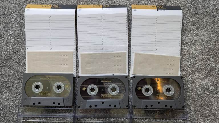 3x Boots CD II 100 Blank Cassette Tapes (Maxell XL II)