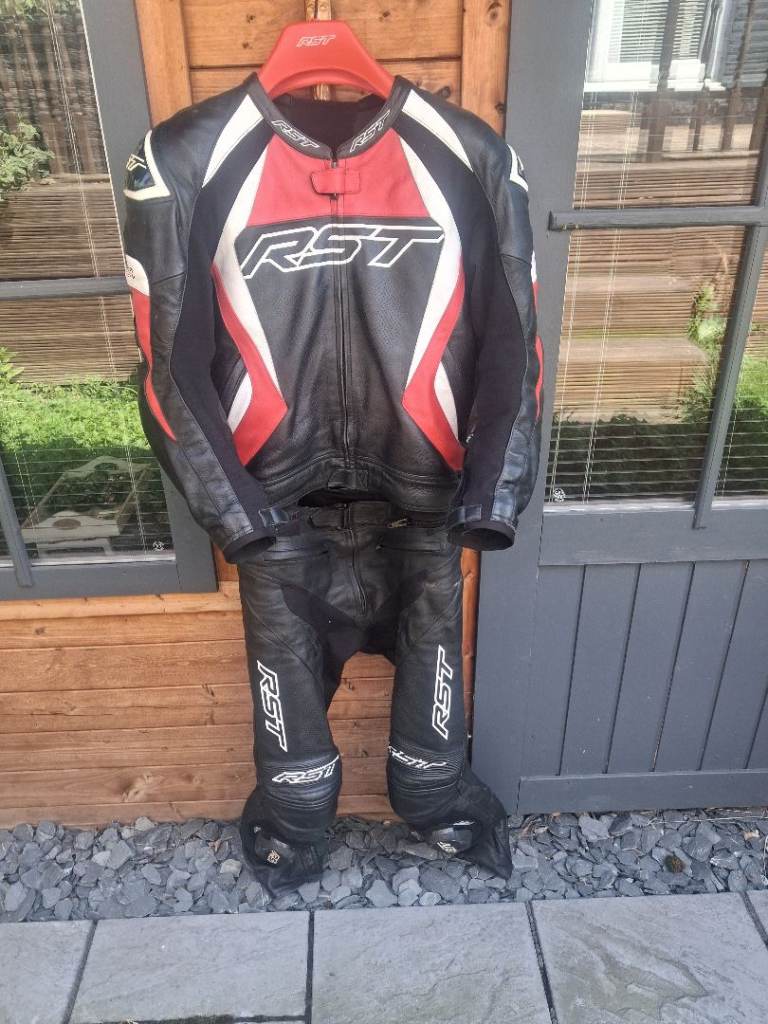 Rst tractech evo 4 two piece race suit motorbike leathers 