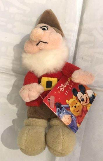 Disney grumpy dwarf mini soft toy