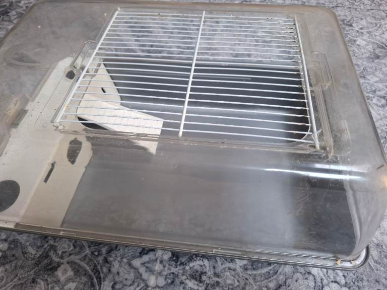 Clear Plastic Hamster Cage Top – Used Condition