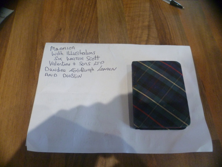 Sir Walter scott Marmion Valentine and sons Dundee edinburgh mini book 