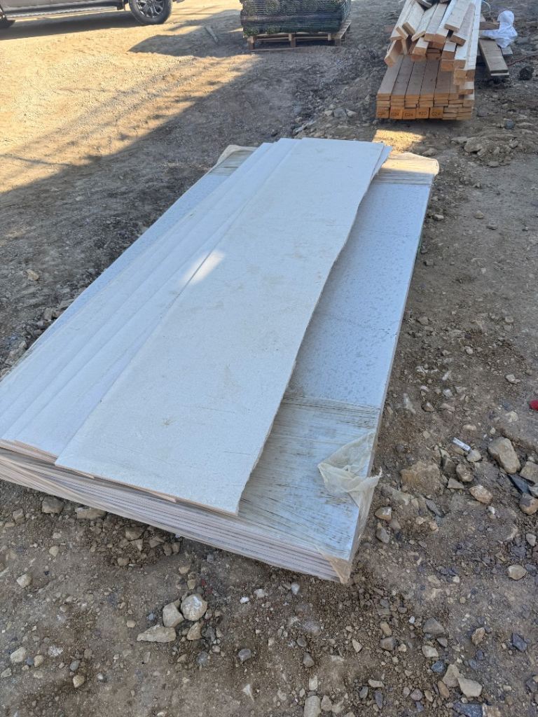 New cement board – 2.4m x 1.2m