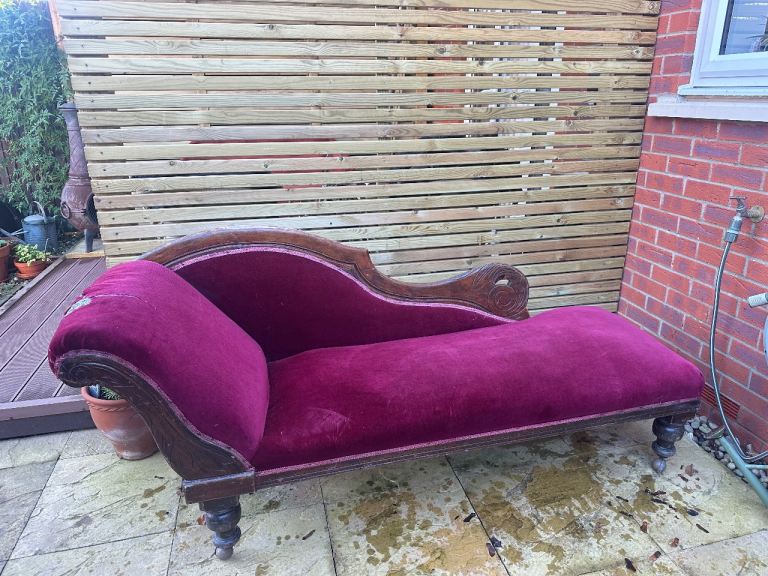 image for Antique Chaise Lounge upholstery project