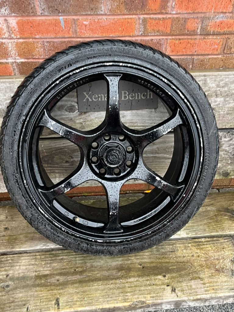 17 inch multi fit alloy with new maxxis tyre 