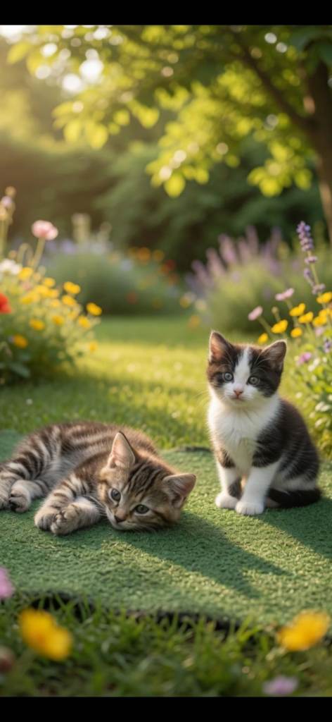 3 mixed kittens litter trained 