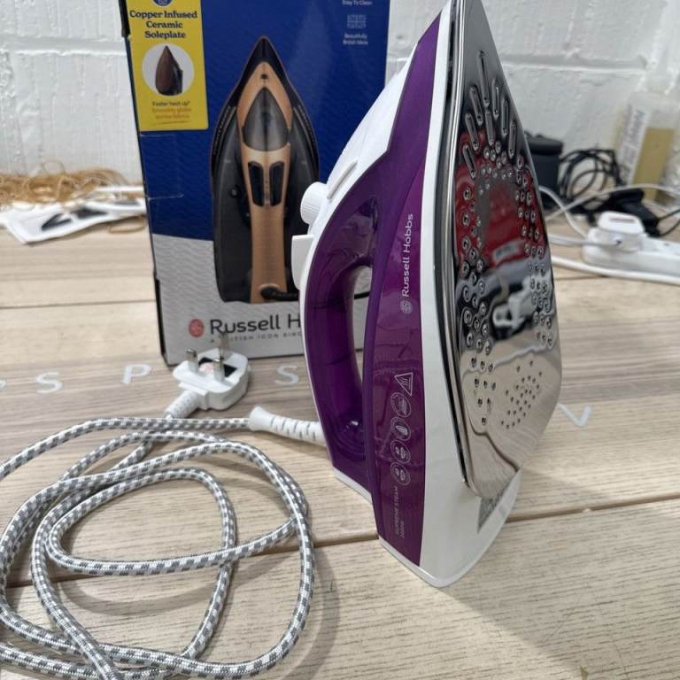 Russell Hobbs Steam Iron - Purple, As Good As New