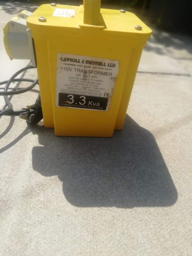 CARROLL & REYNOLDS LTD 110V Transformer 3.3 KVa