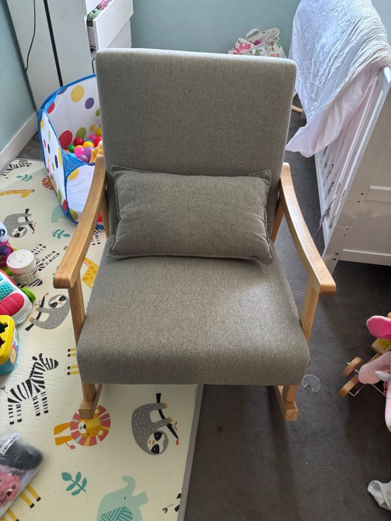 Grey rocking chair for sale 