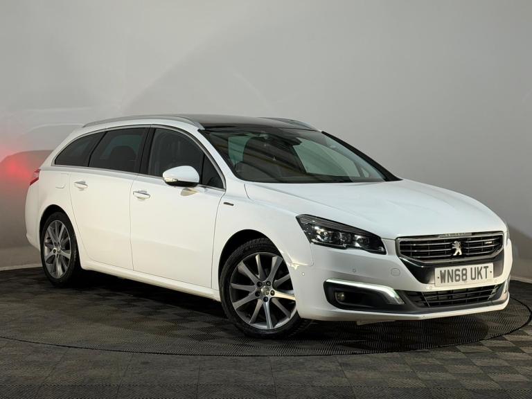STUNNING WHITE 2018 68 PEUGEOT 508 GT LINE SW 1.6 DIESEL AUTOMATIC ESTATE EURO 6