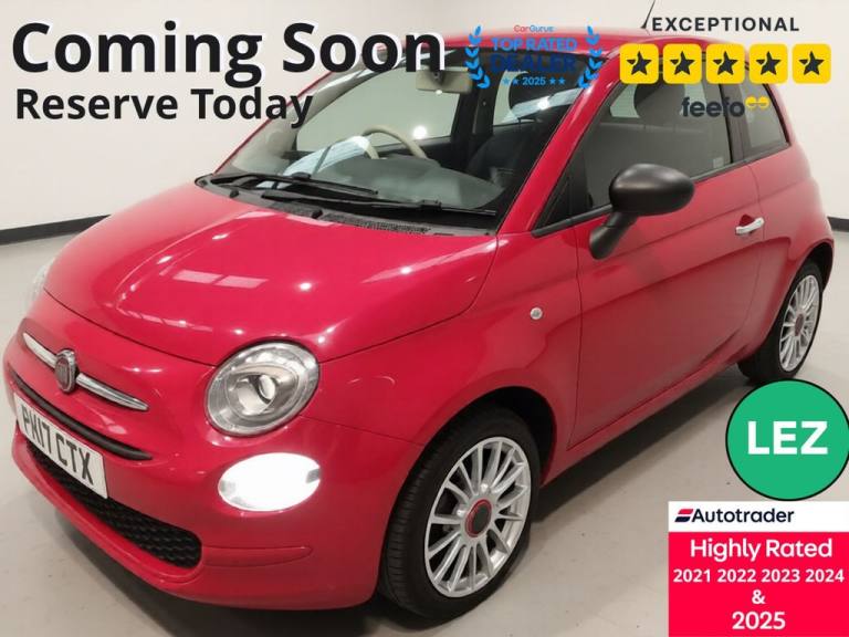 2017 Fiat 500 1.2 Pop 3dr HATCHBACK PETROL Manual