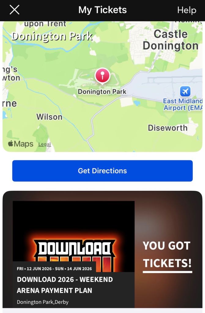 4 day download tickets x2