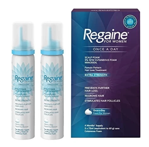 Regaine for Women Extra Strength Scalp Foam for Hair Regrowth - 4 months supply
