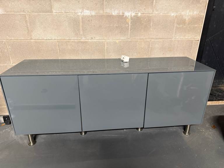 image for TV Cabinet High Gloss Grey 