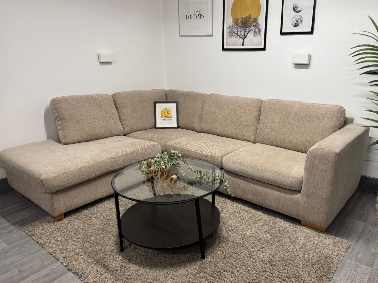 Beige Corner Sofa - John Lewis - WE DELIVER!